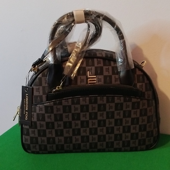 Black London Fog Bowler Satchel - Picture 2 of 11